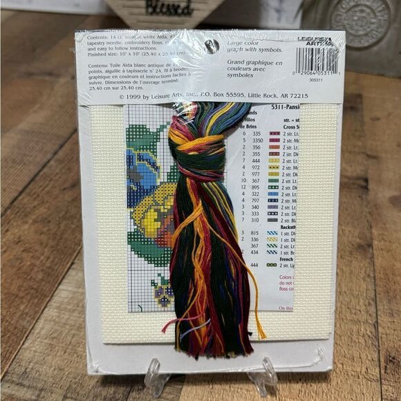 Designs for the Needle Pansies Counted Cross Stitch Kit - Picture 2 of 4